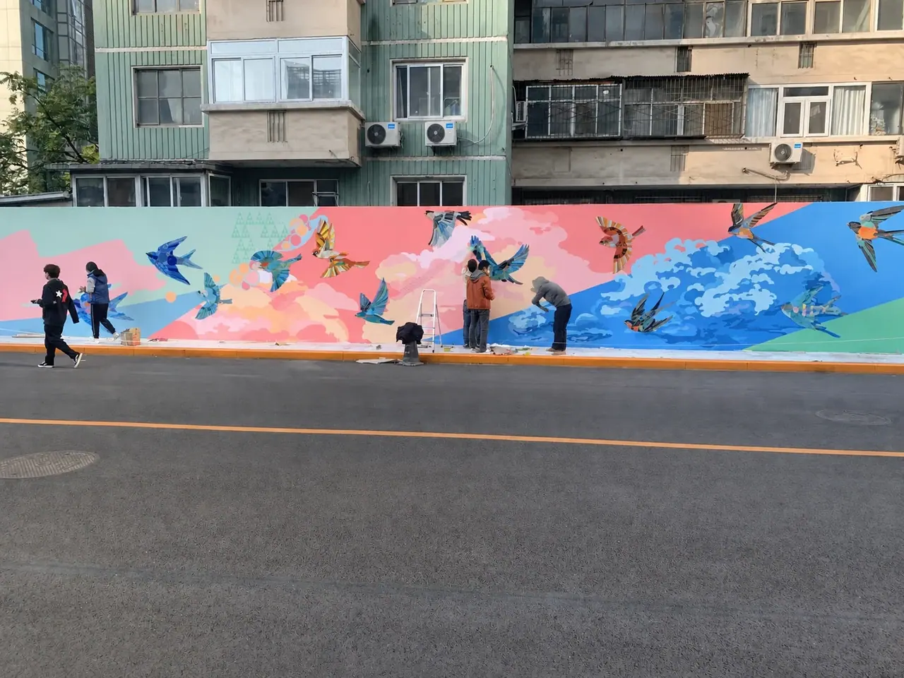 Chaoyang CBD — Straßenwandbild — Chaoyang CBD, Peking, China